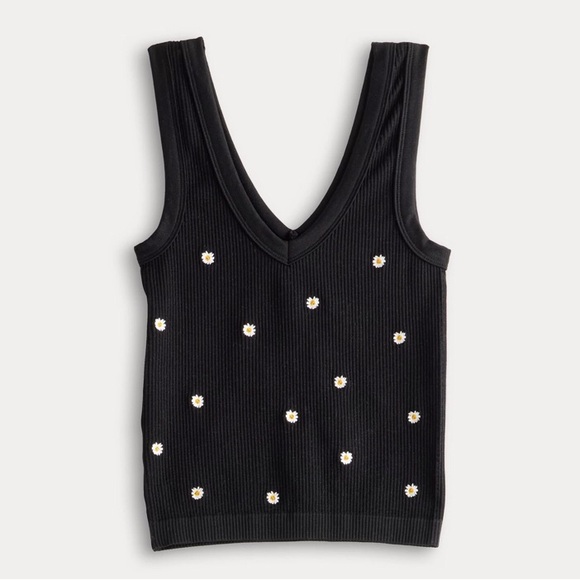 NEW Harper & Ivy Embroidered Daisy Seamless Tank Top. XL - Picture 2 of 7